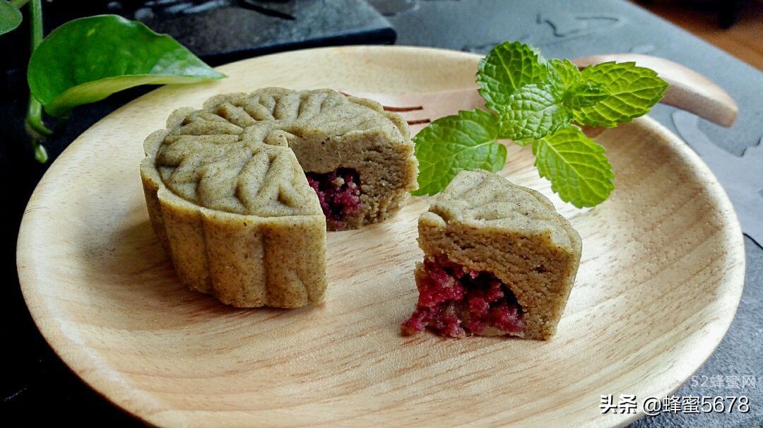 蜂蜜桂花抹茶怎么做好喝,茶香绿豆糕制作