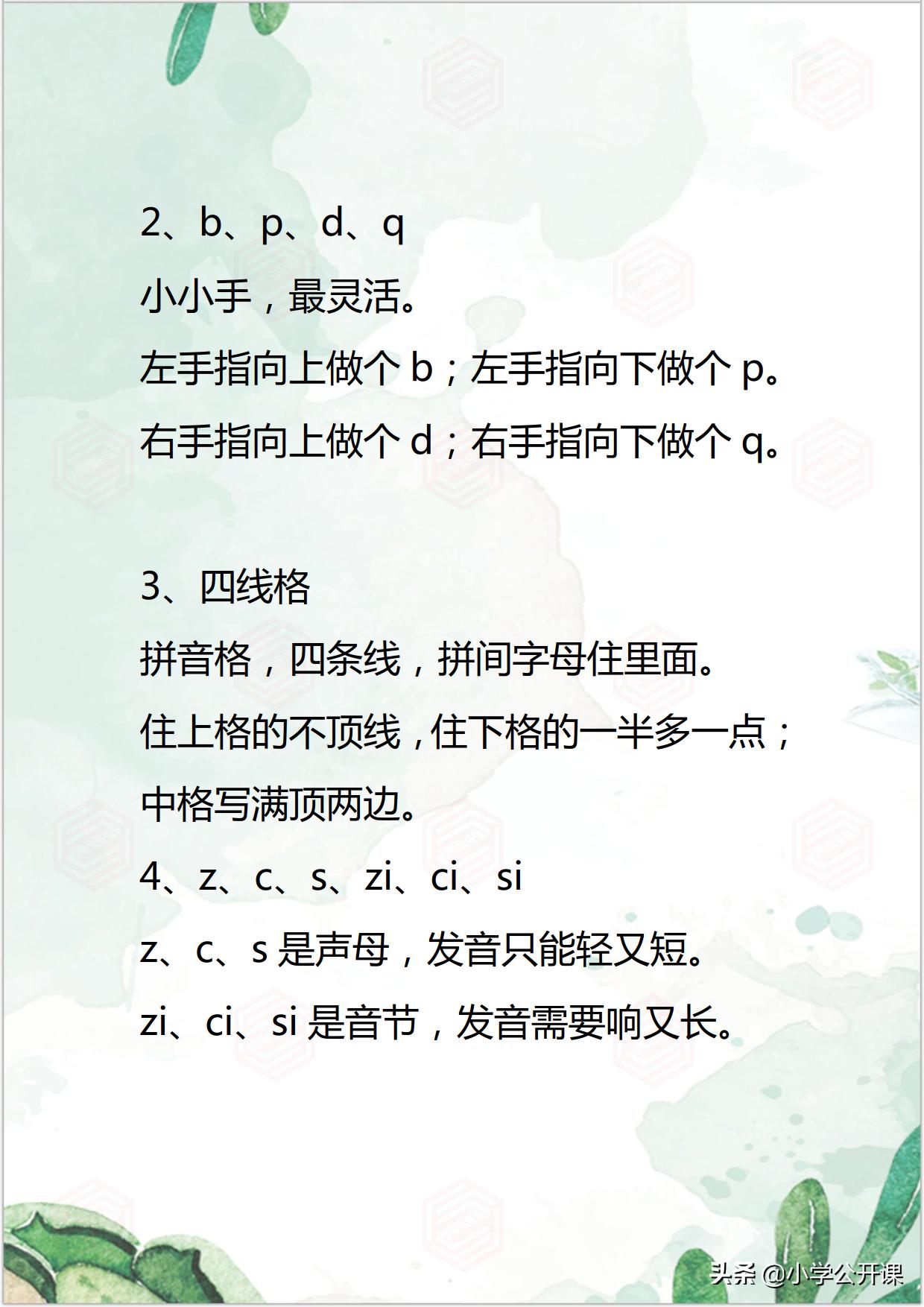 最简单最好学拼音顺口溜三天学会,学习汉语拼音的顺口溜
