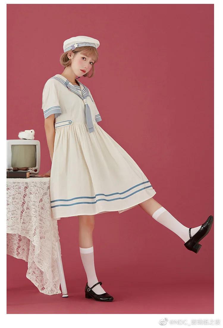 海军风lolita正版,lolita海军风穿搭
