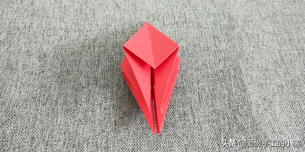 四瓣花折纸,四瓣花手工折纸视频简单