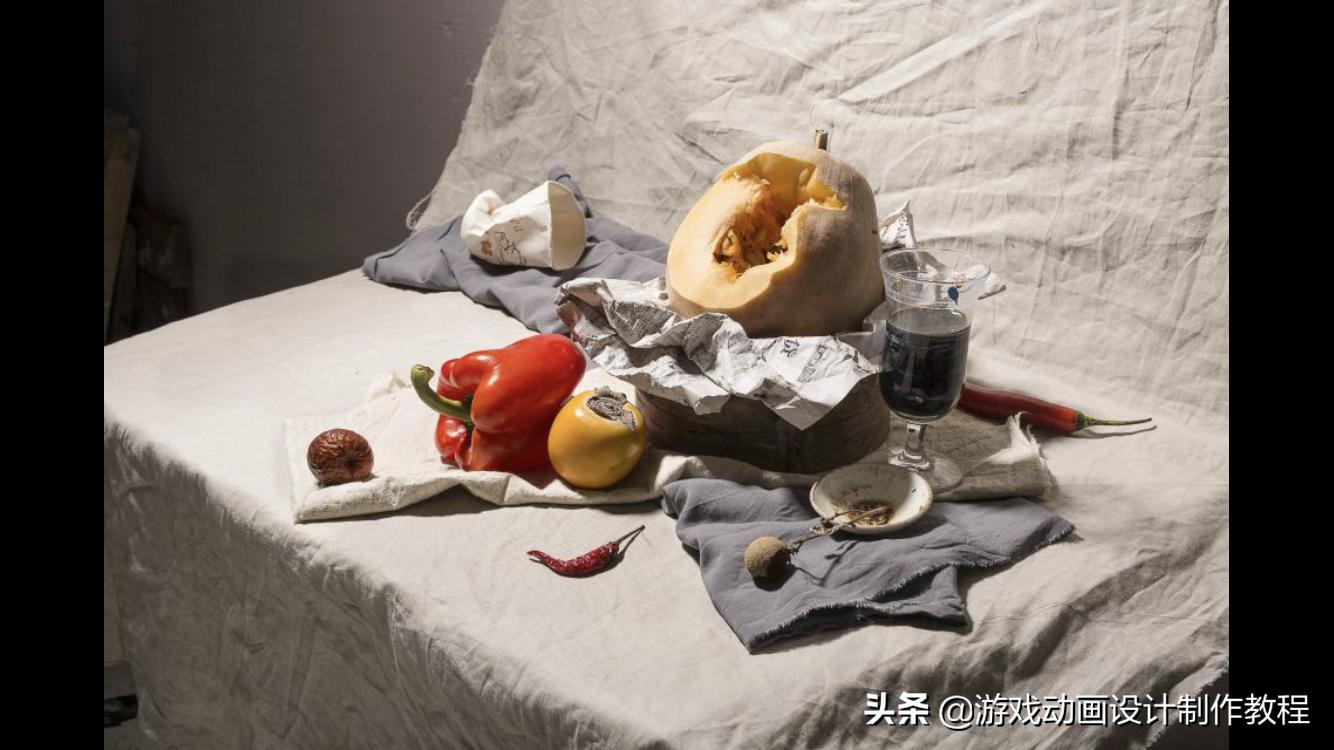 水粉画笔触教程简单,水粉画风景初学者教程步骤