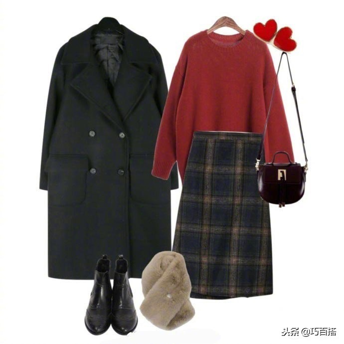 本命年红色毛衣怎么搭配外穿外套,红色毛衣本命年