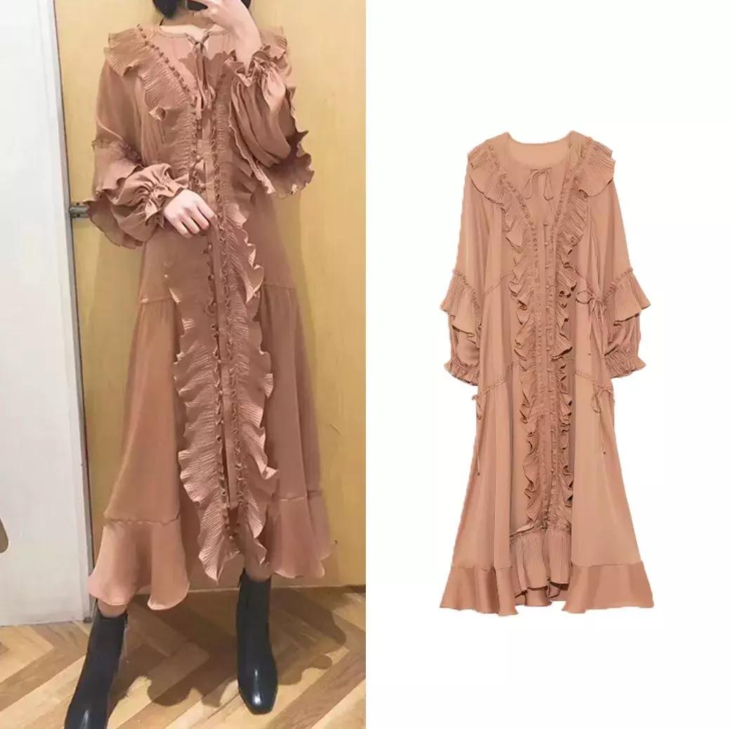 气质冬款裙子穿搭高级感,少女感十足的温柔风穿搭绿色毛衣