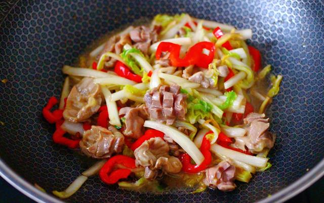 鸡胗肉丝大白菜,鸡胗炖大白菜怎么做