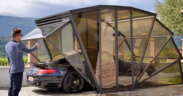 汽车蜗居,汽车折叠伸缩车库