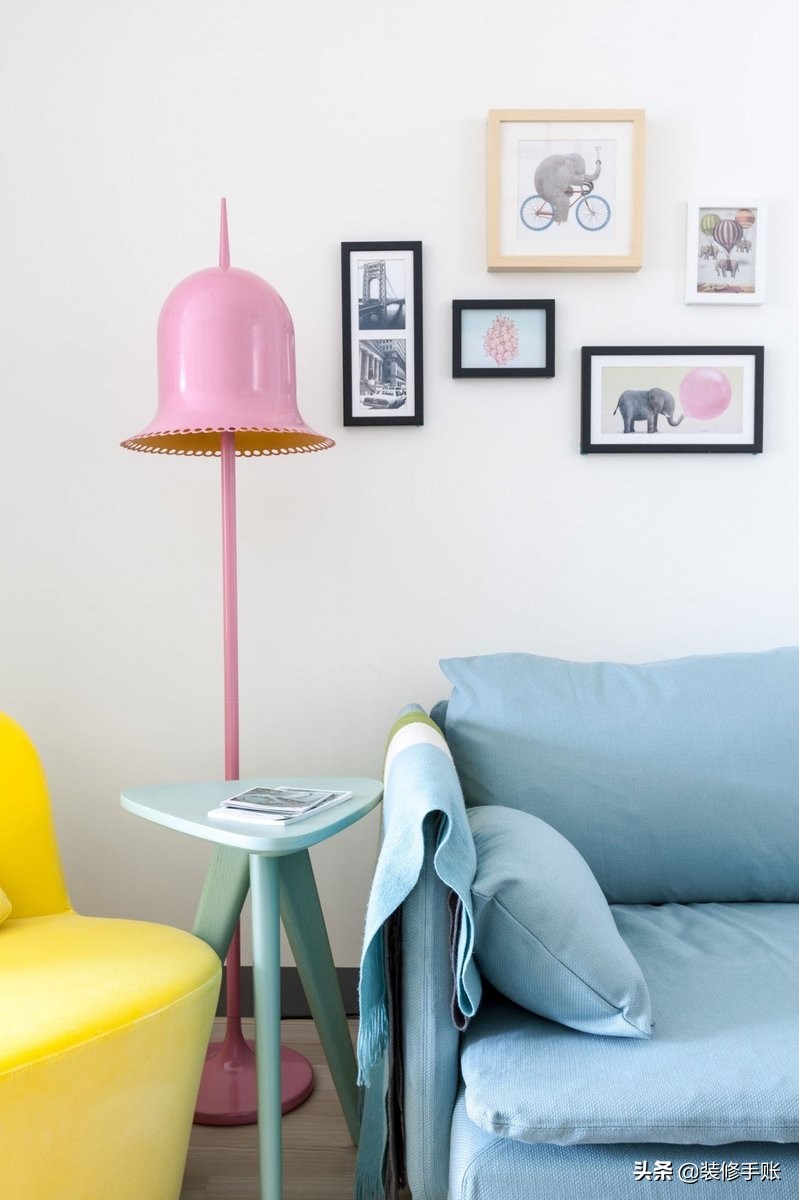 马卡龙色系装修公寓,马卡龙色系装修复式公寓