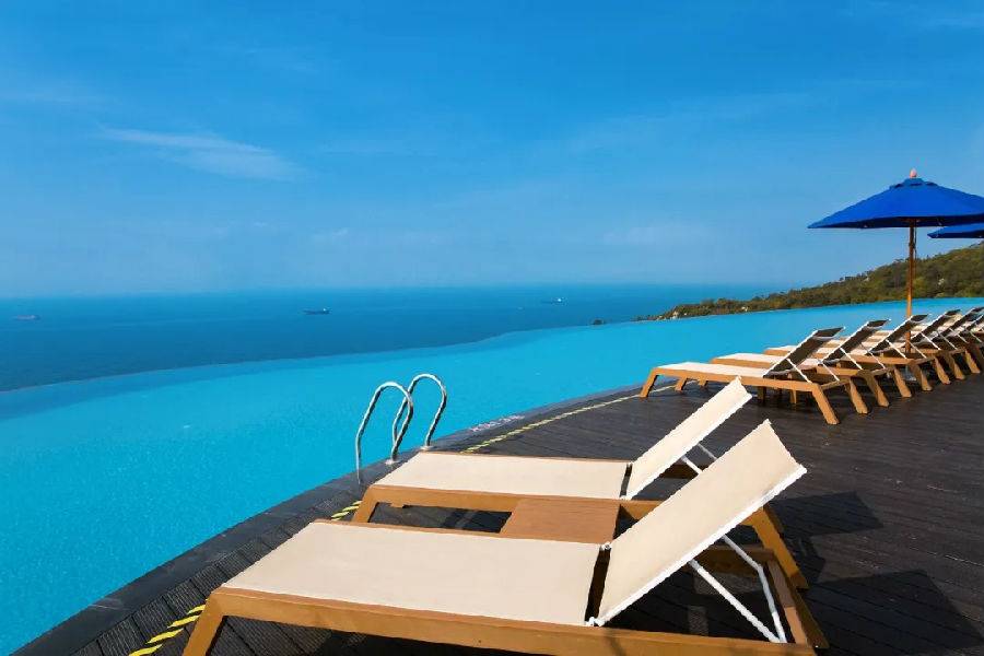 海陵岛北洛秘境酒店无边际泳池,海陵岛北洛秘境度假酒店两房一厅