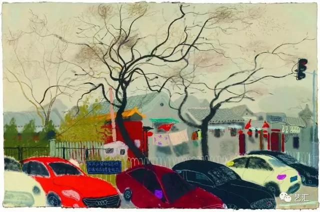 市井气息人间烟火油画,央美美术作品油画