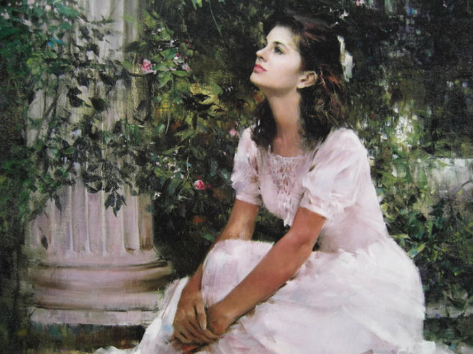 中国油画大师何岸油画欣赏,何岸油画风景写生作品