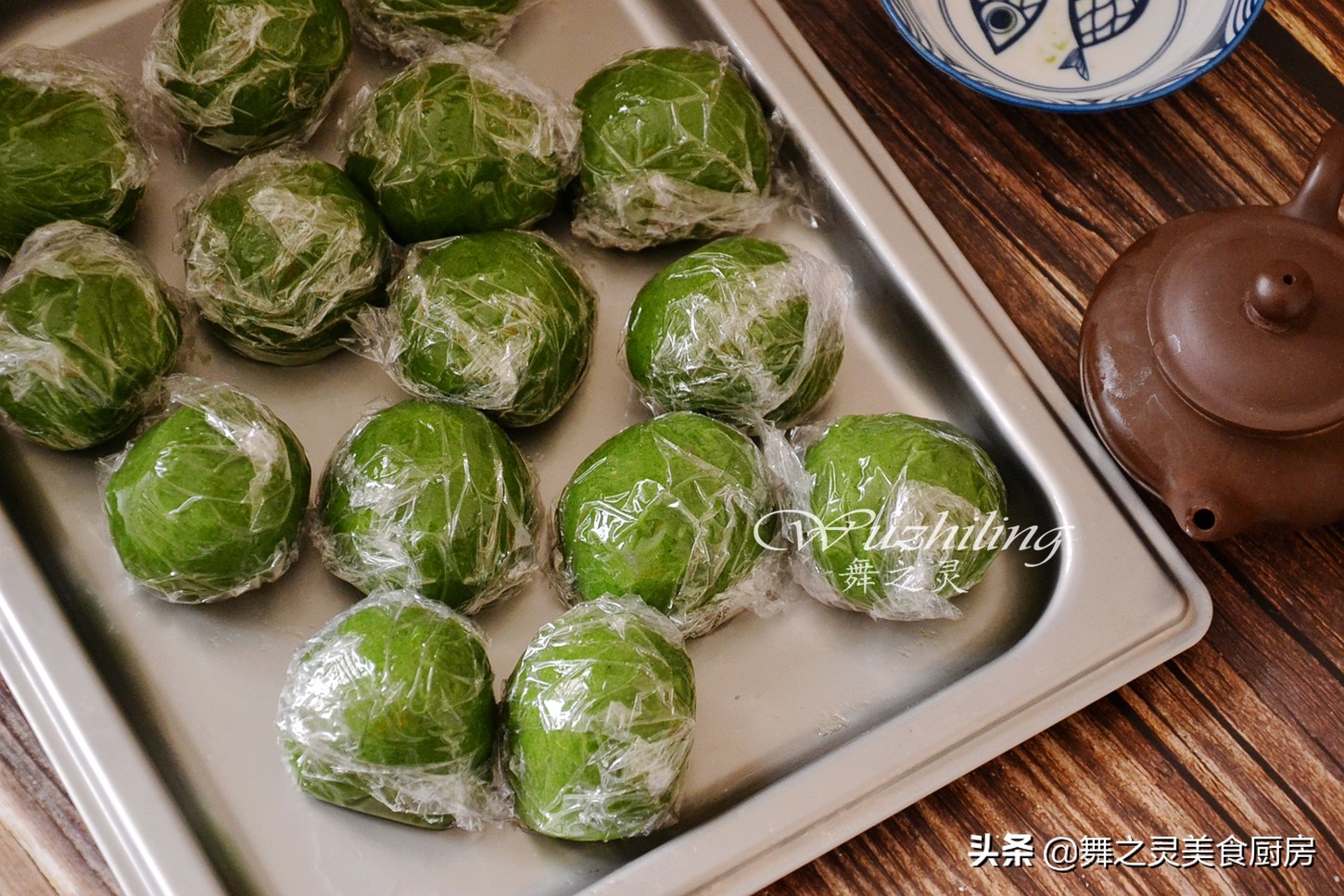 网红青团制作详细教程,网红青团不发硬的做法