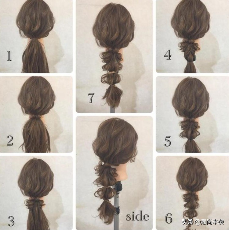 扎简单又漂亮的发型发量多,发型扎法教程简单又好看
