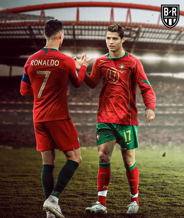 欧预赛神镜头！1.26亿帝星一脚将球踢出界外27分钟后C罗给他上课