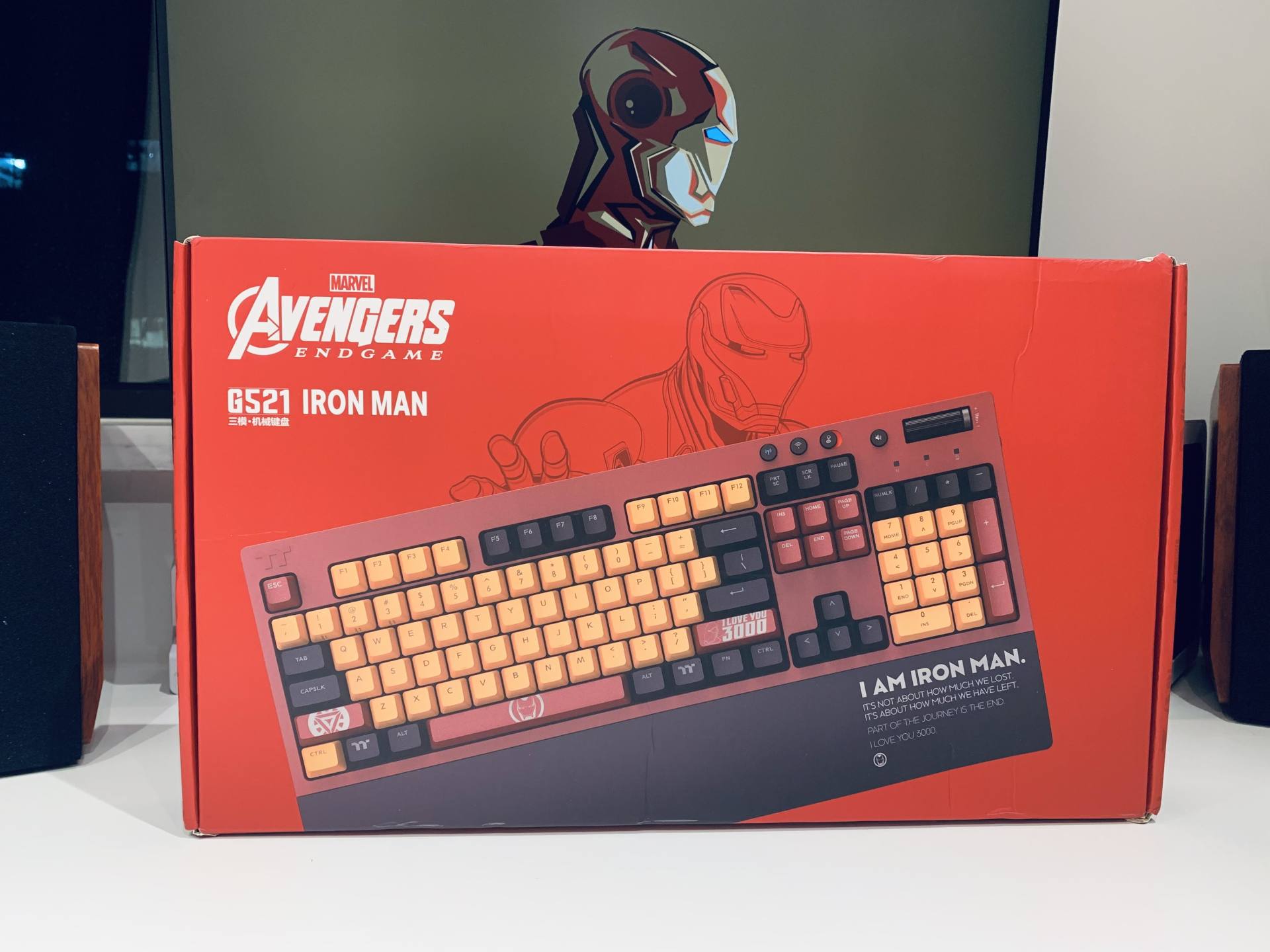 送媳妇爱你3000遍，G521钢铁侠版机械键盘开箱