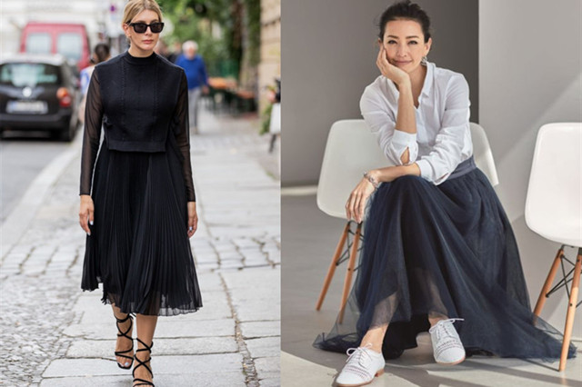 纱裙怎么穿有垂感,纱裙什么版型穿不显胖