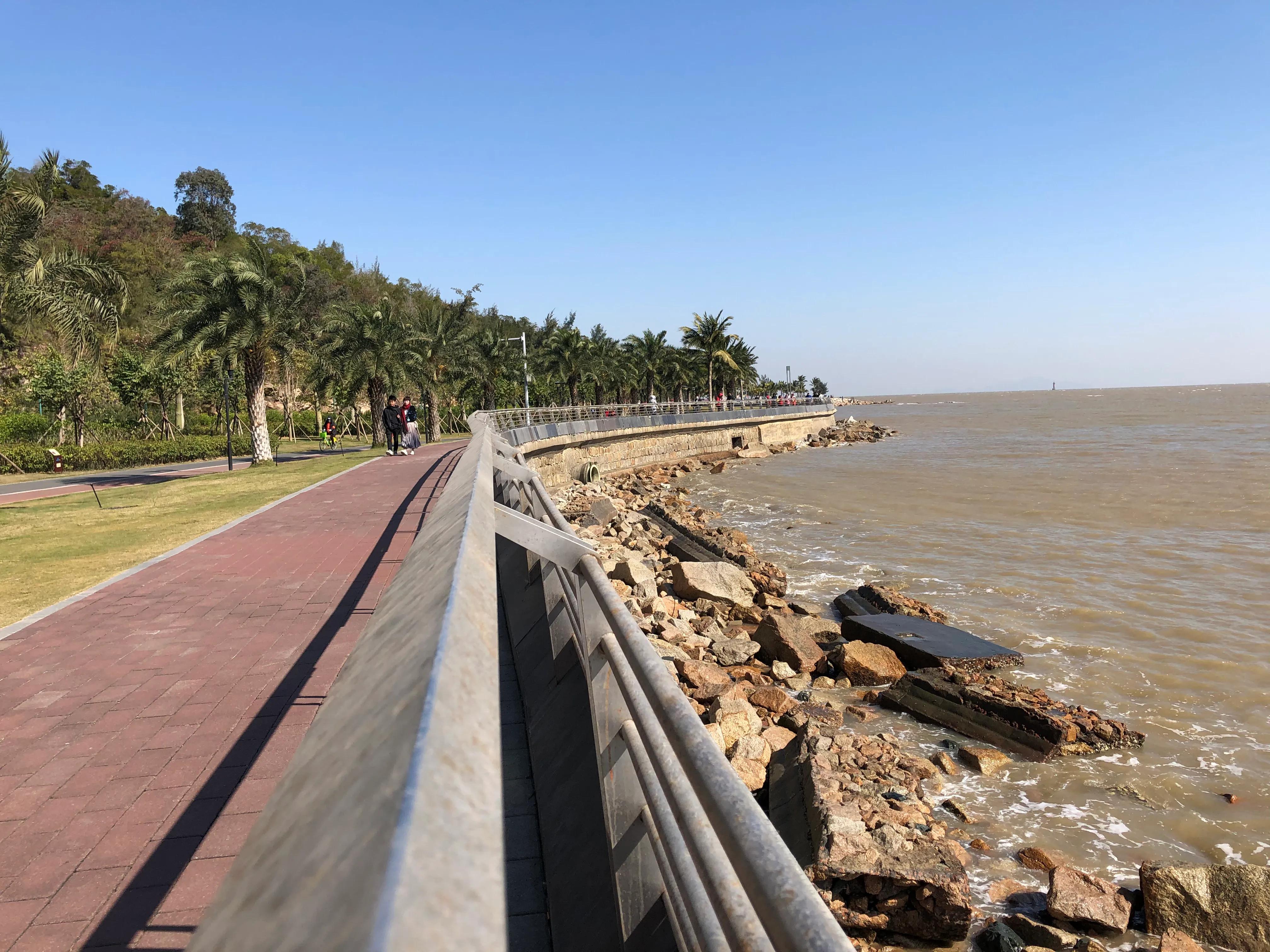 夜游珠海野狸岛风景,春节珠海野狸岛旅游