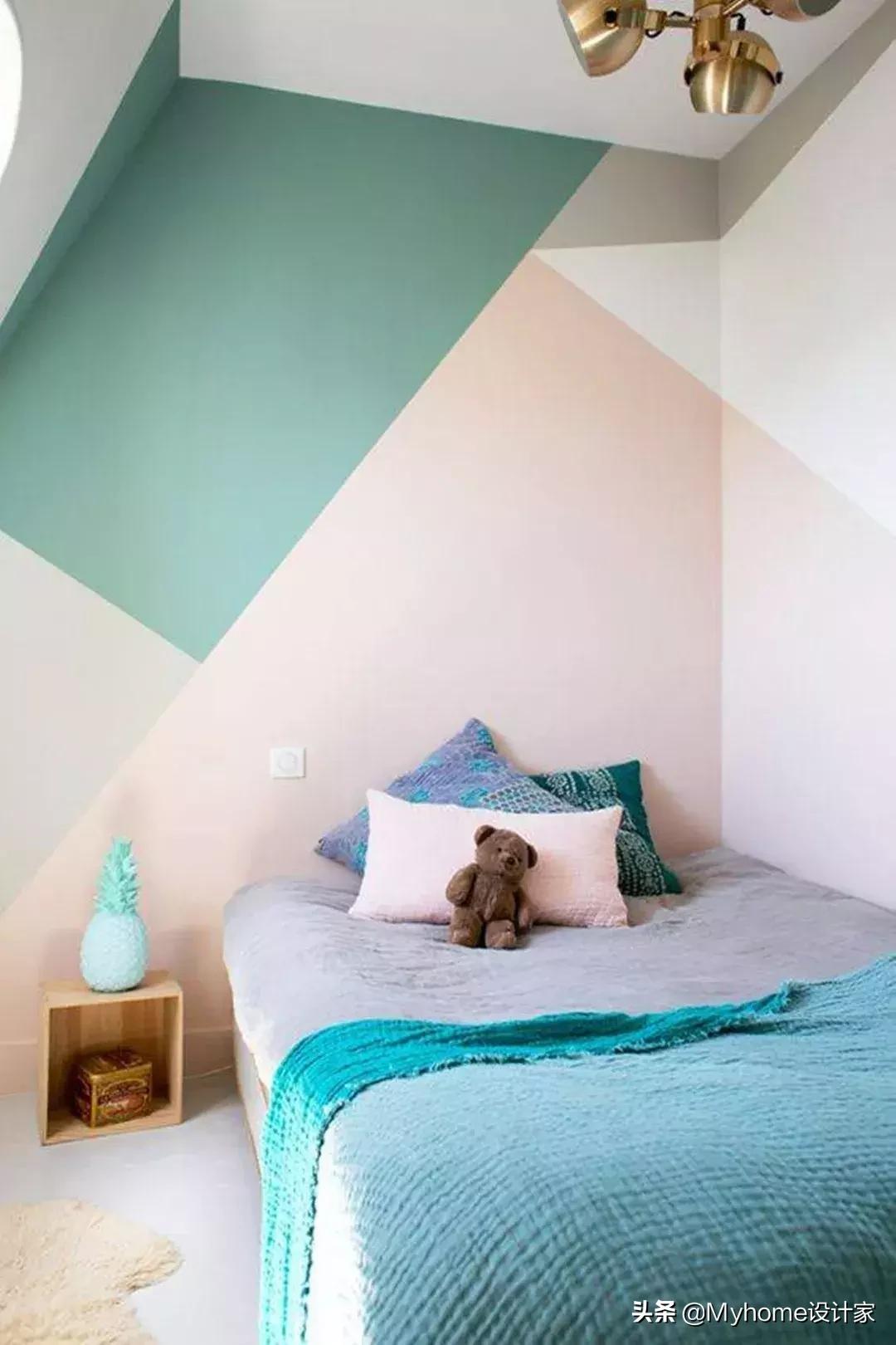 单一色墙过时了！3招色彩墙技巧，引领家居潮流！