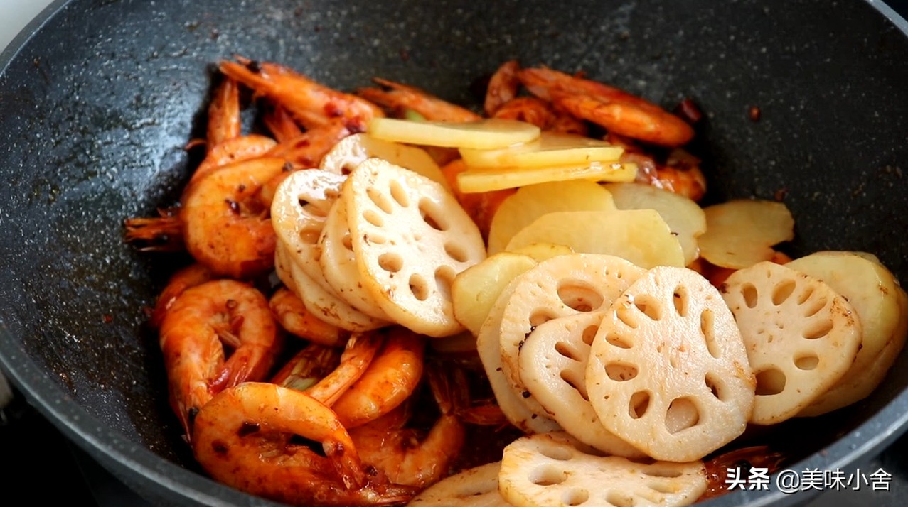 麻辣干锅虾的家常做法大全视频,想吃干锅虾不用去饭店