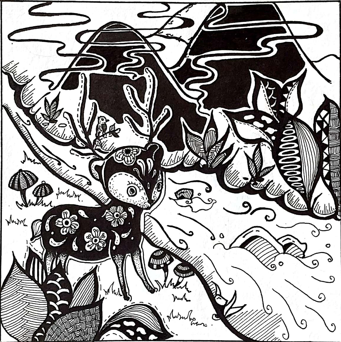 怎么讲解黑白装饰画,黑白装饰画的技法有哪些