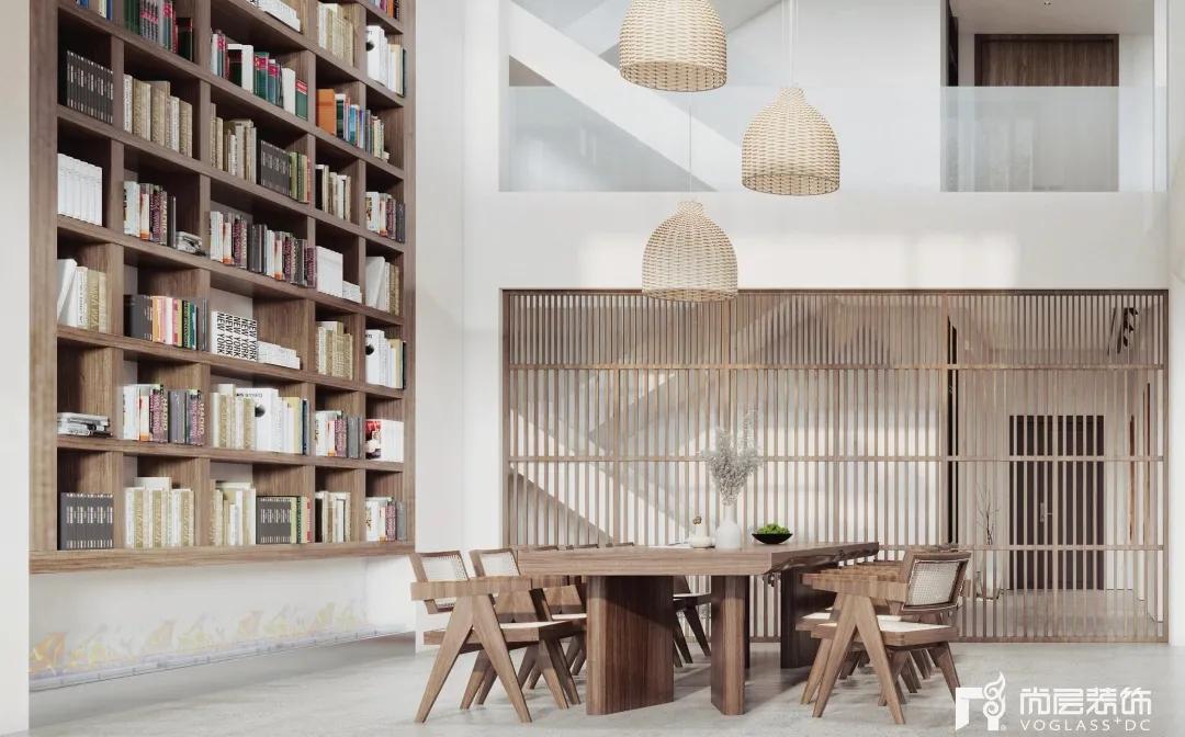 800平侘寂风装修设计案例,800平米禅意别墅