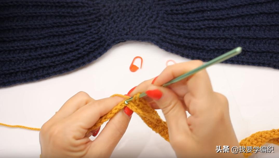 男士织围脖的花样方法,围脖织法男