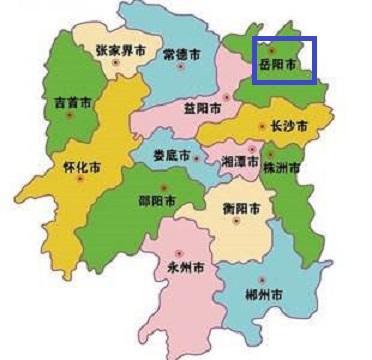 湖南岳阳市市中心地位在哪,湖南岳阳地位