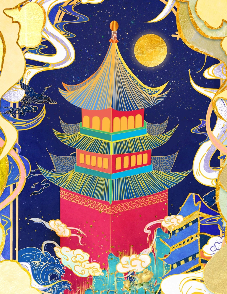 手绘国潮壁纸1920*1080,国潮壁纸图片保存