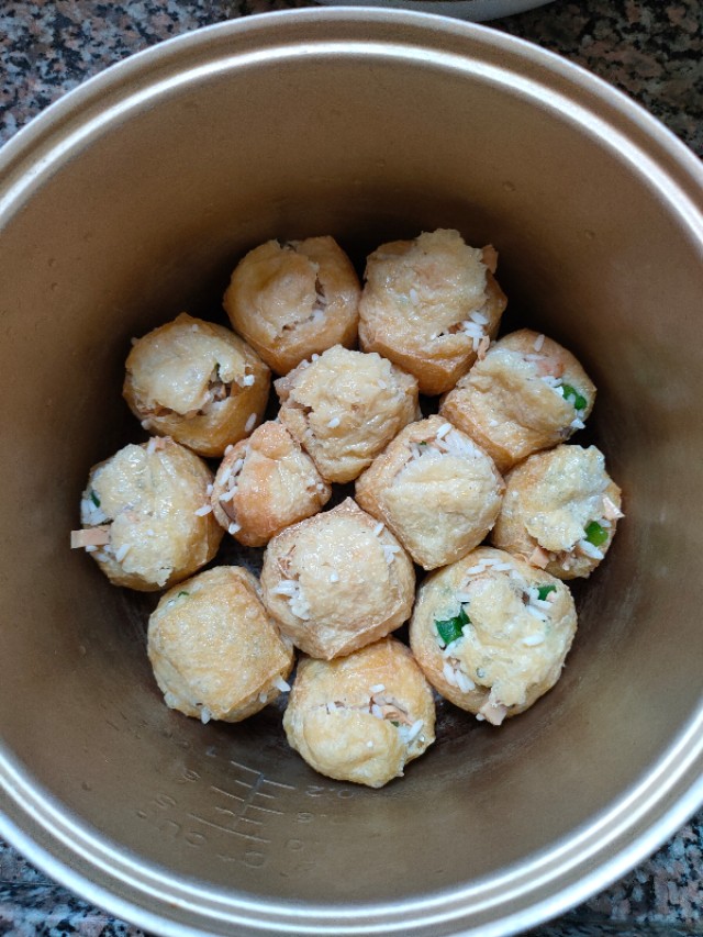糯米饭酿豆腐最简单做法,饭酿豆腐