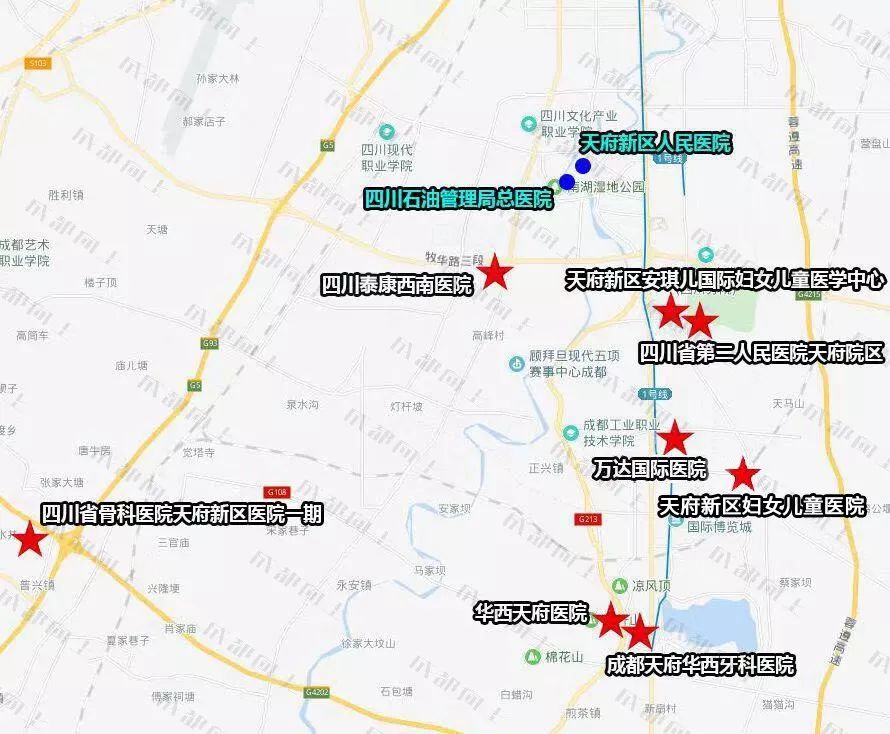 天府新区医疗配套,天府新区的配套医院