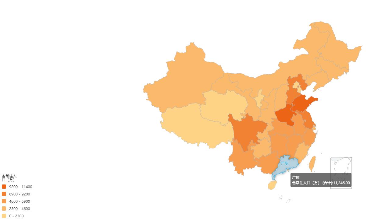 思迈特软件Smartbi：人口热力图怎么做，这个热力图软件太方便了