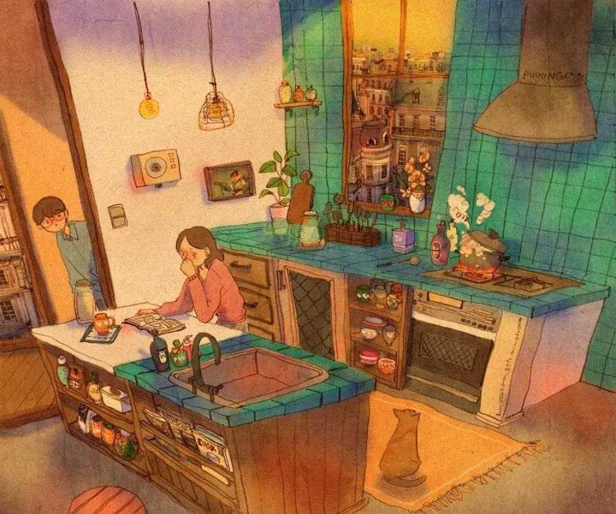 这些画也太甜了吧！！！看完只想谈！恋！爱