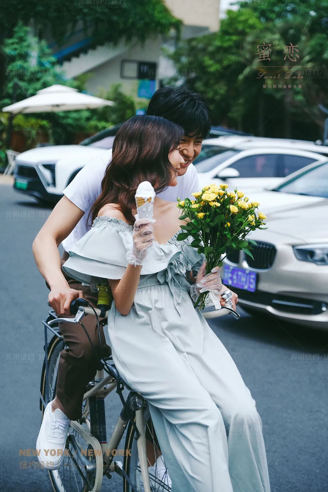 复古婚纱照民国风街拍,胶片感婚纱照推荐