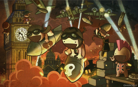 粘上就讹上了，专治心绞痛，英国粘性*弹炸**