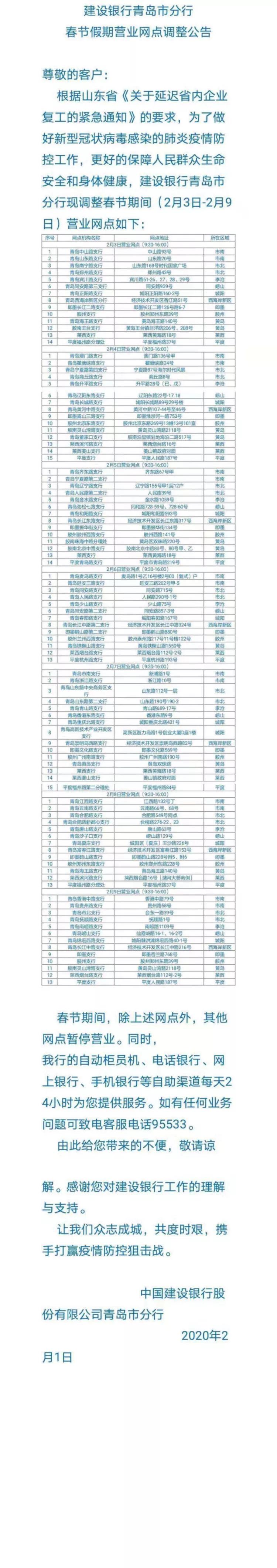 青岛银行网点营业时间,青岛银行最新信息