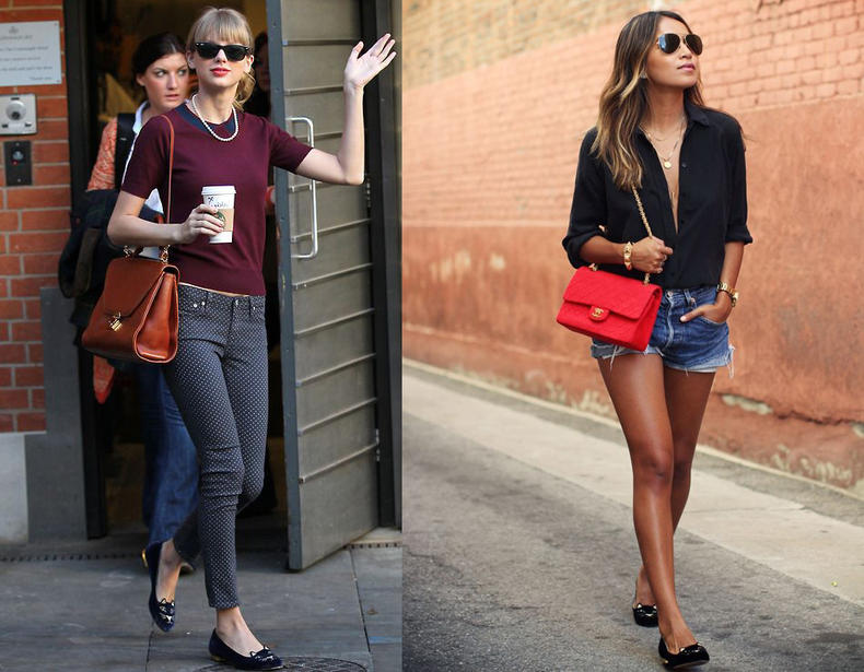 平底鞋怎么穿显个子,尖头平底鞋怎么穿