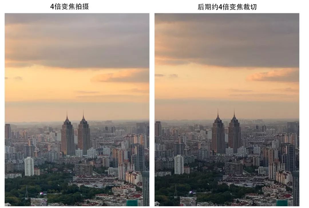 变焦是放大的意思吗,变焦跟主摄裁切对比