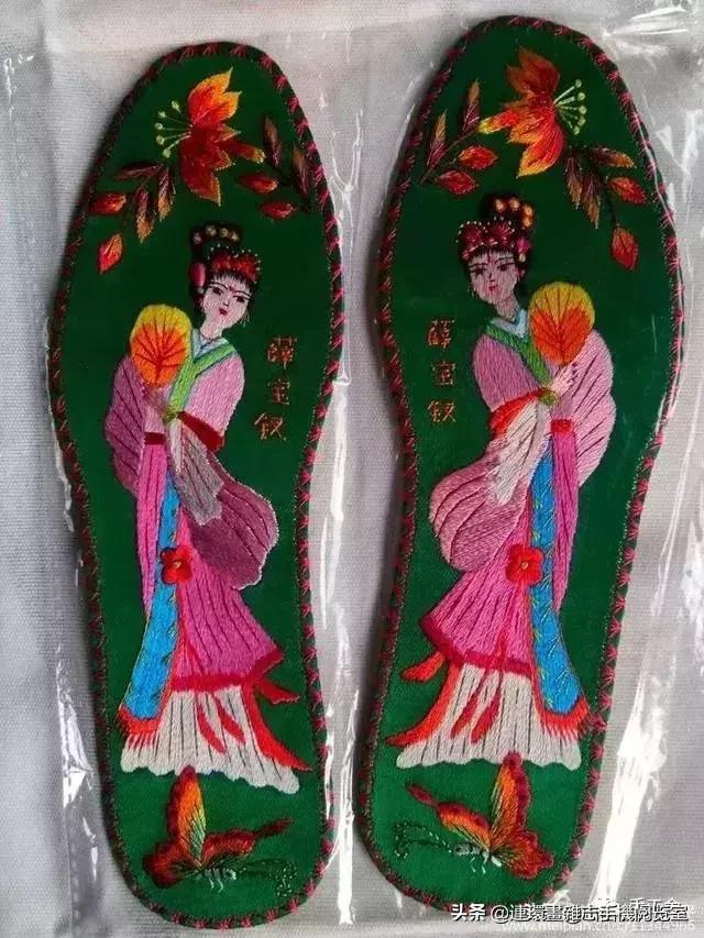 手工绣花鞋垫纯手工鞋垫,最厉害的鞋垫