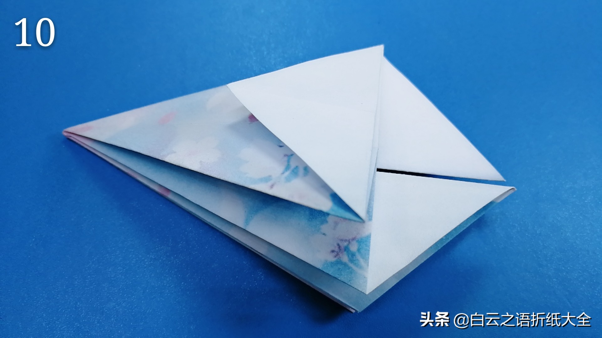 亲子手工小雨伞折纸画,幼儿有趣折纸简单雨伞