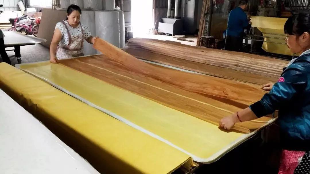 木皮染色材料视频,常见天然木皮