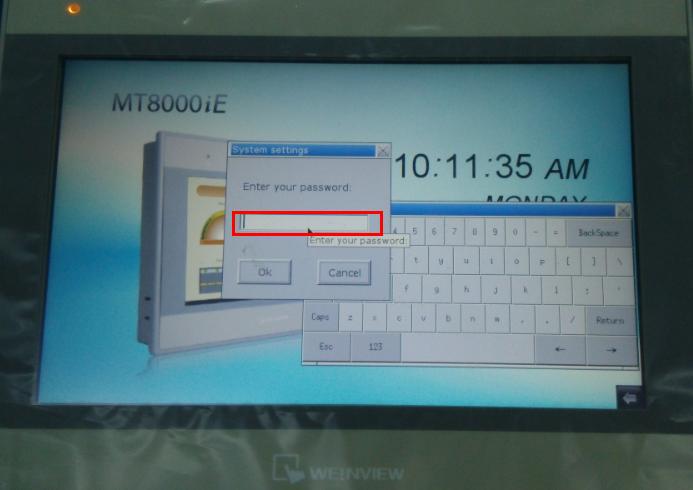 威纶通hmi怎么设置下载密码,威纶通ebpro