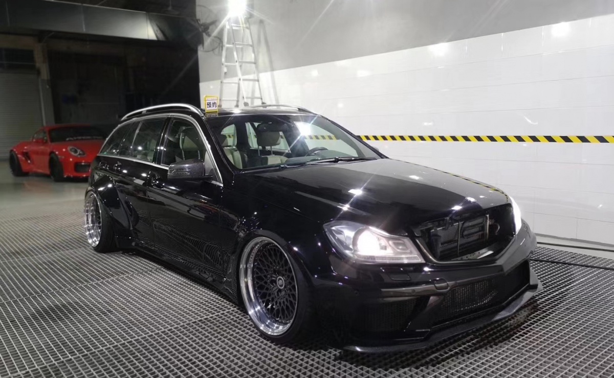 改装奔驰c200旅行版,奔驰c200改装四近四远