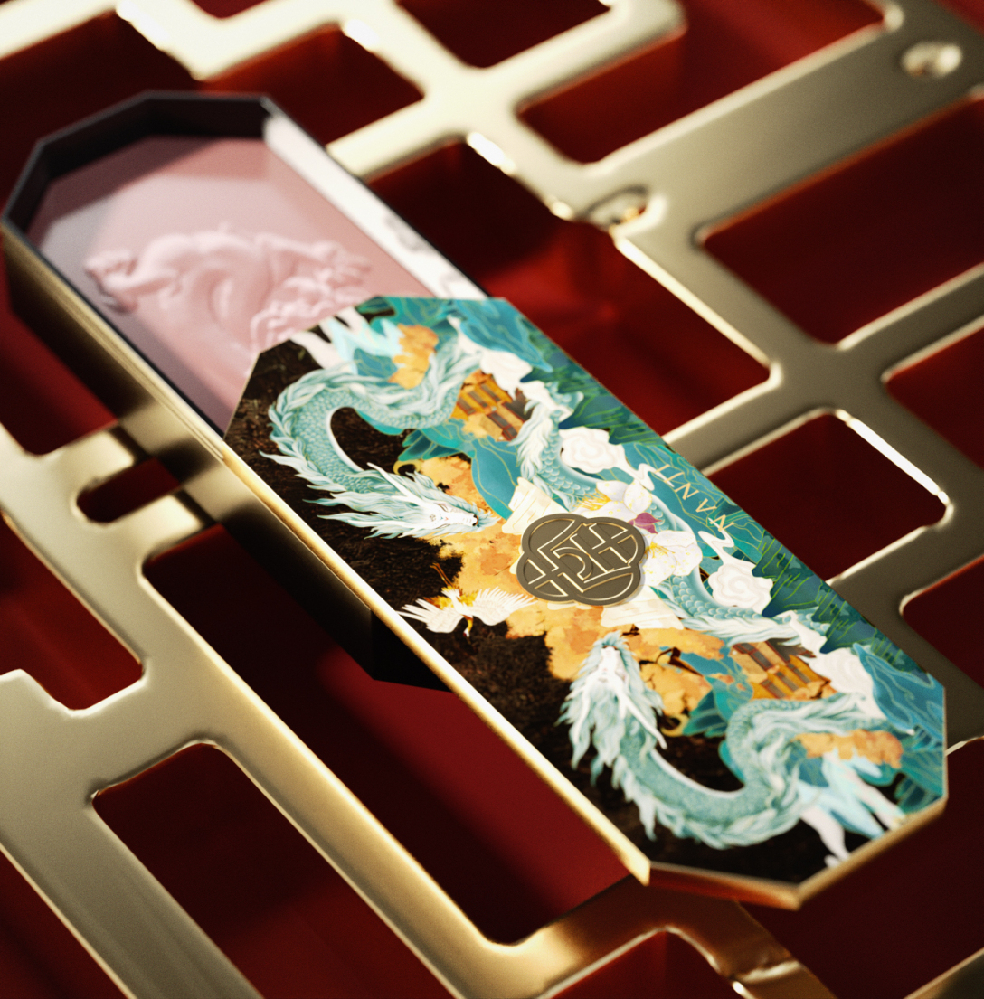 美妆品牌设计效果图,国潮美妆形象设计