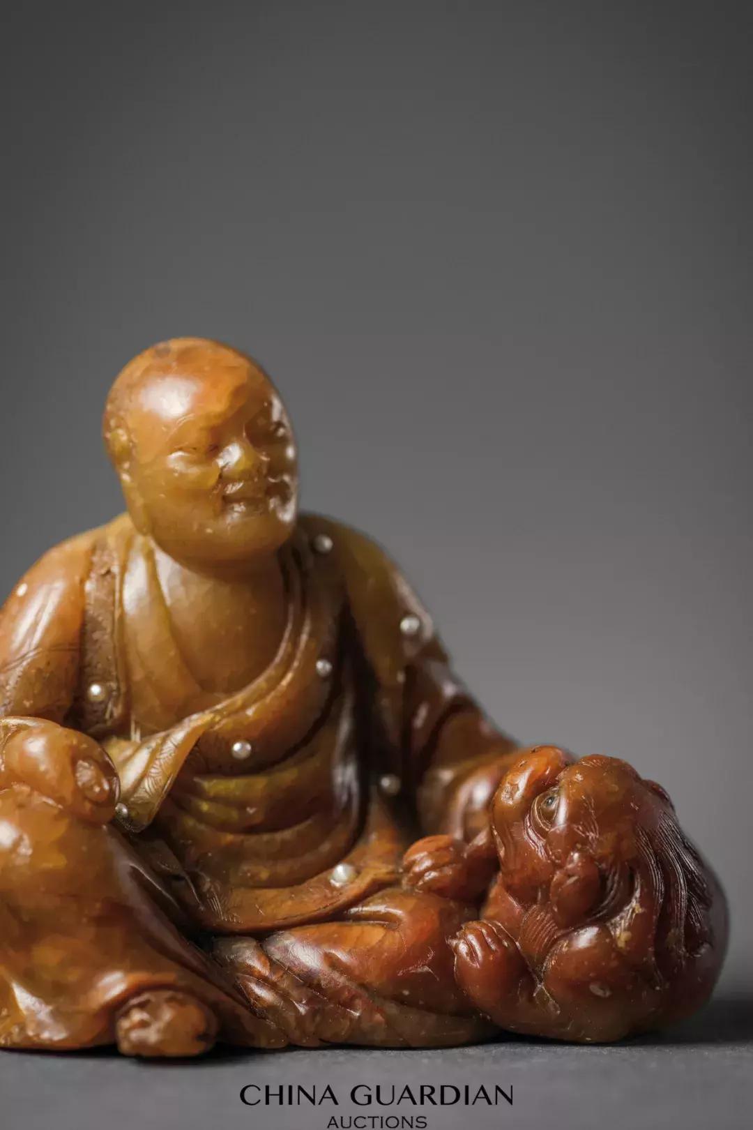 中国嘉德拍卖寿山石雕罗汉纪录,寿山石雕件收藏鉴赏