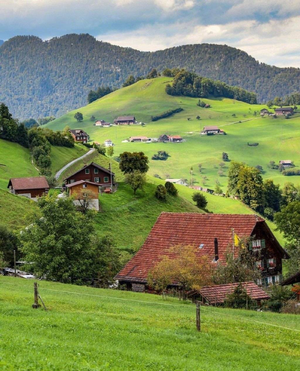 瑞士风景壁纸高清图片大全,欧洲瑞士小镇唯美风景图片