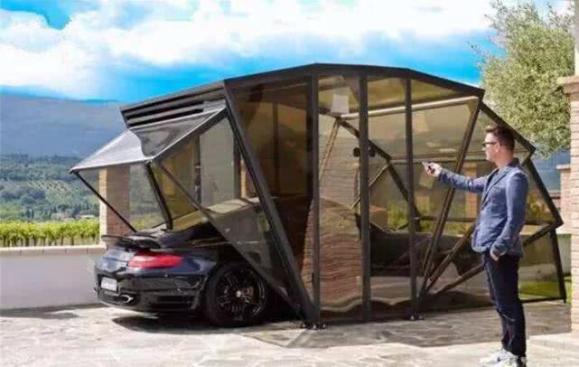 露天折叠车库,小区可移动折叠式车库