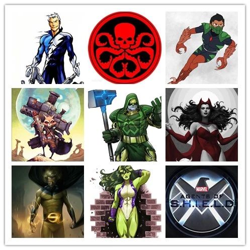 漫威九头蛇标志,漫威神盾局标志