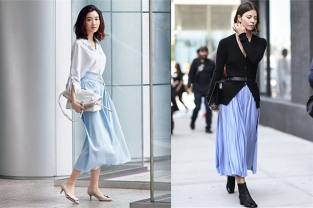 什么蓝色显白又显气质好看,湖蓝色适合什么肤色显白