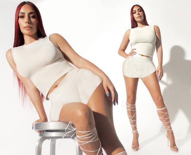 金卡戴珊塑形衣市场,金卡戴珊穿一身香槟色真高级