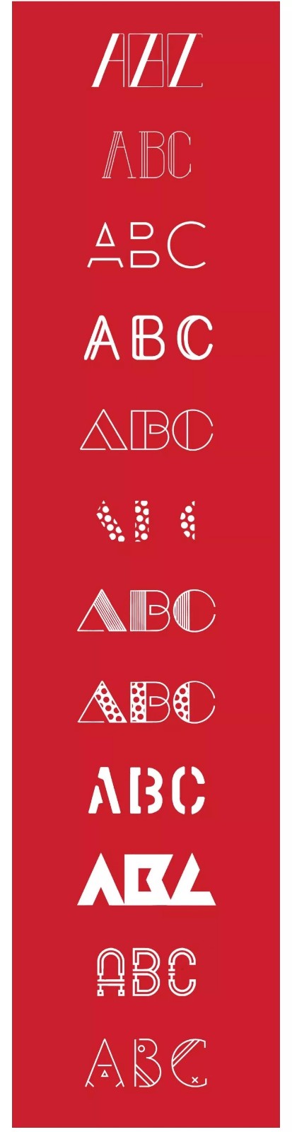 有创意的英文字体,55个英文字母创意字体设计欣赏