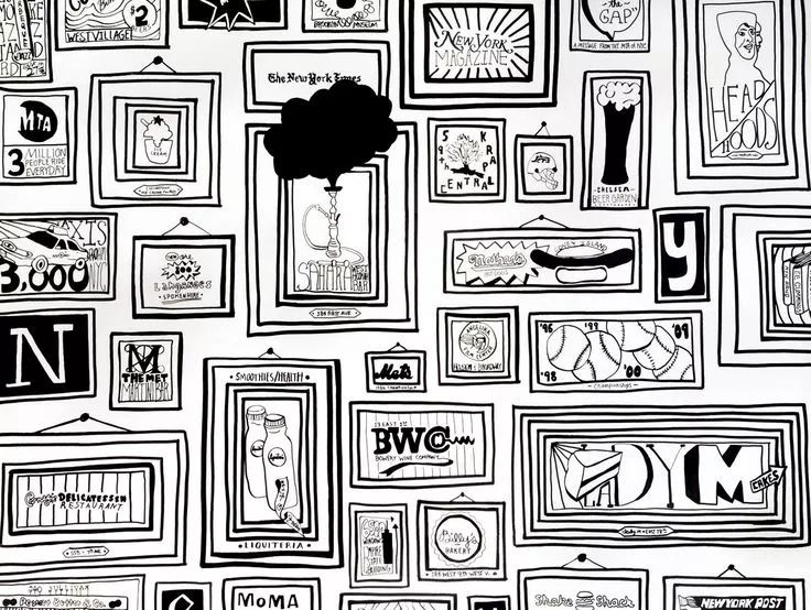 你家的墙贴,墙绘自己的家