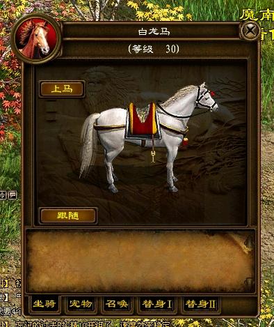 我的*途征**坐骑晋升之路